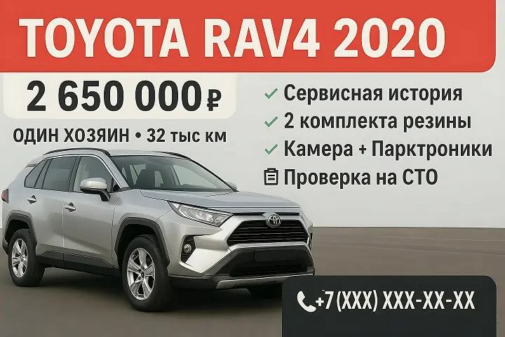 Avito Ad Infographic Creator