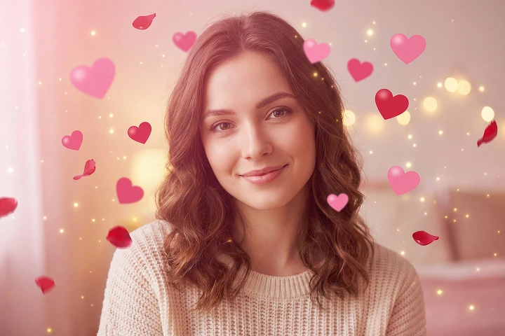 Valentine's Day Romantic Photo Effects with AI