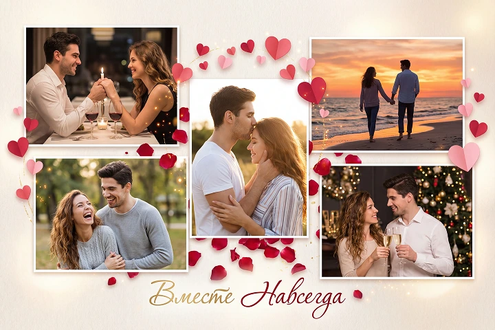 Valentine's Day Romantic Photo Effects with AI