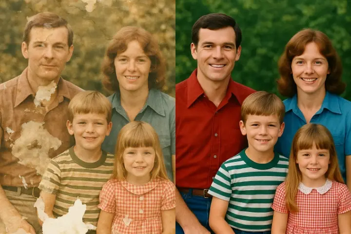 Restore Old Photos Online with AI