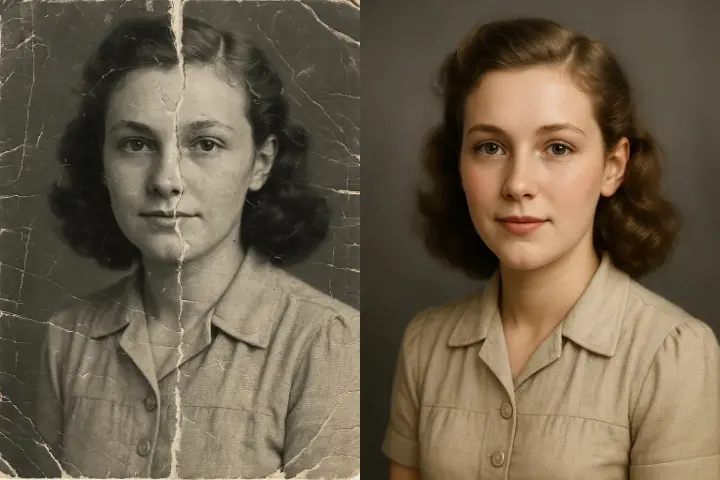 Restore Old Photos Online with AI